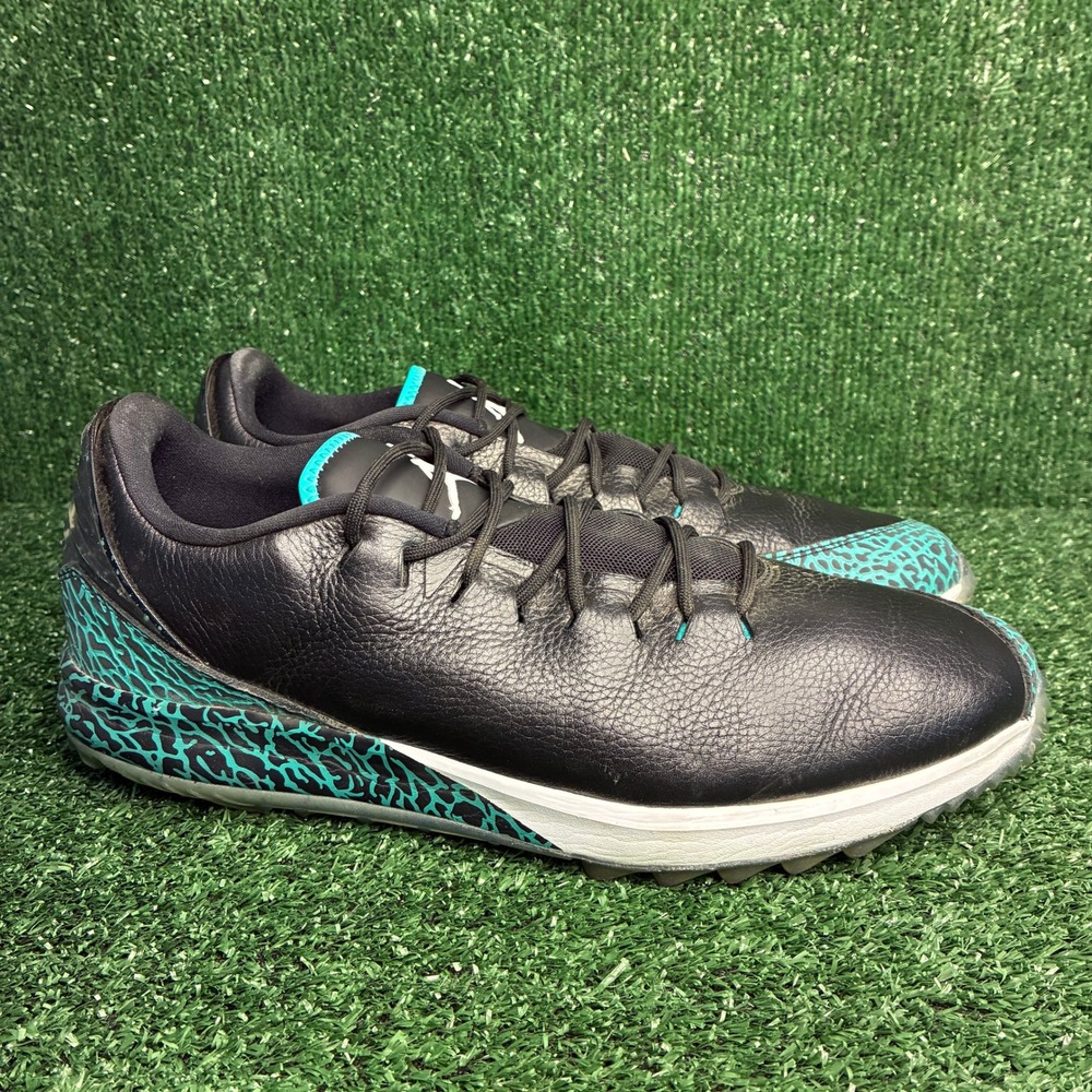Jordan ADG Spikeless Leather Elephant Print Golf Athletic Shoes Black Mens Sz 13
